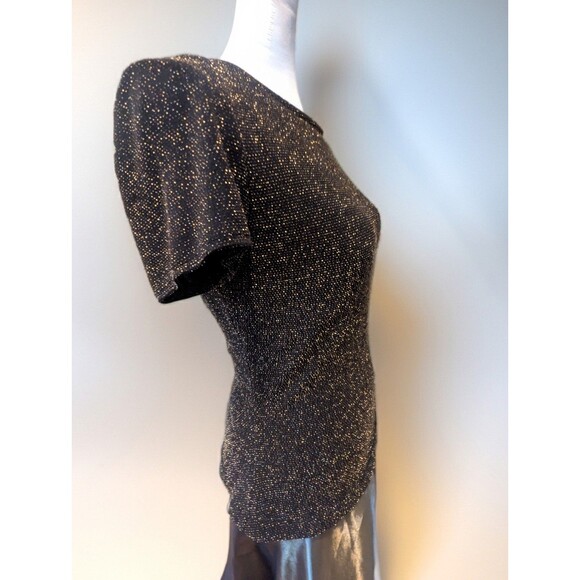 NWT Vintage Cache Evening Gown Size 8 Metallic Princess Maxi Dress - Picture 2 of 13